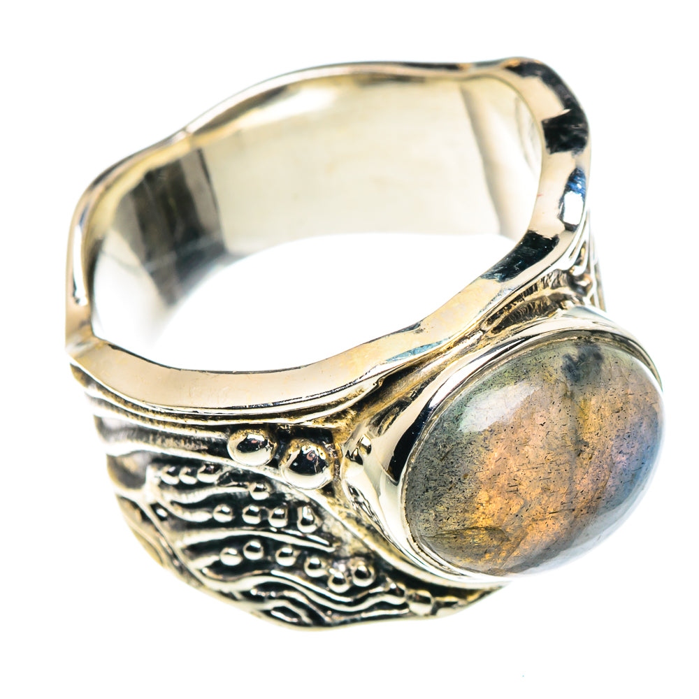 Labradorite Rings handcrafted by Ana Silver Co - RING90351