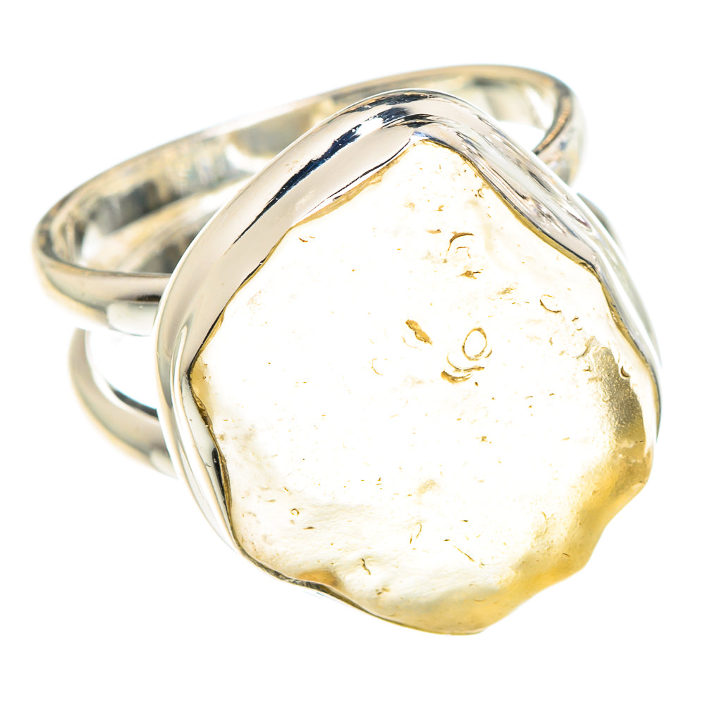Libyan Desert Glass Rings handcrafted by Ana Silver Co - RING90359