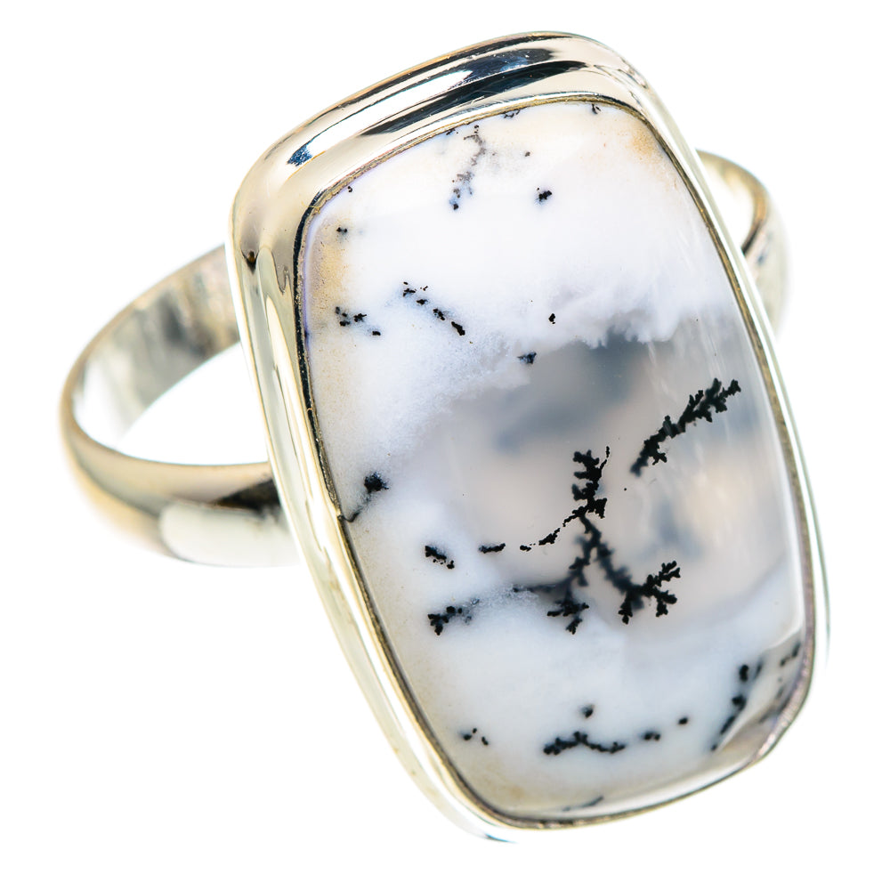 Dendritic Opal Rings handcrafted by Ana Silver Co - RING90371