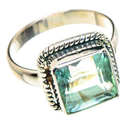 Blue Fluorite Rings handcrafted by Ana Silver Co - RING90388