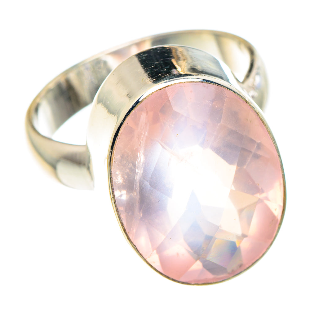 Rose Quartz Rings handcrafted by Ana Silver Co - RING90391