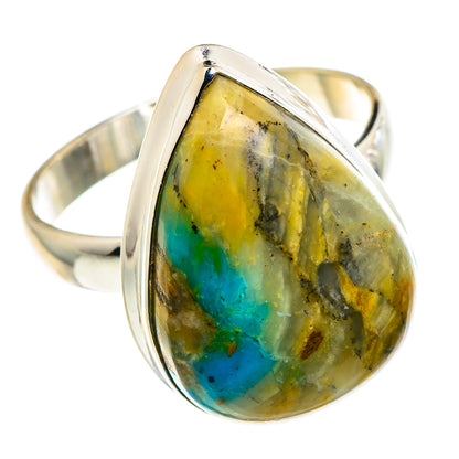 Peruvian Opal Rings handcrafted by Ana Silver Co - RING90406