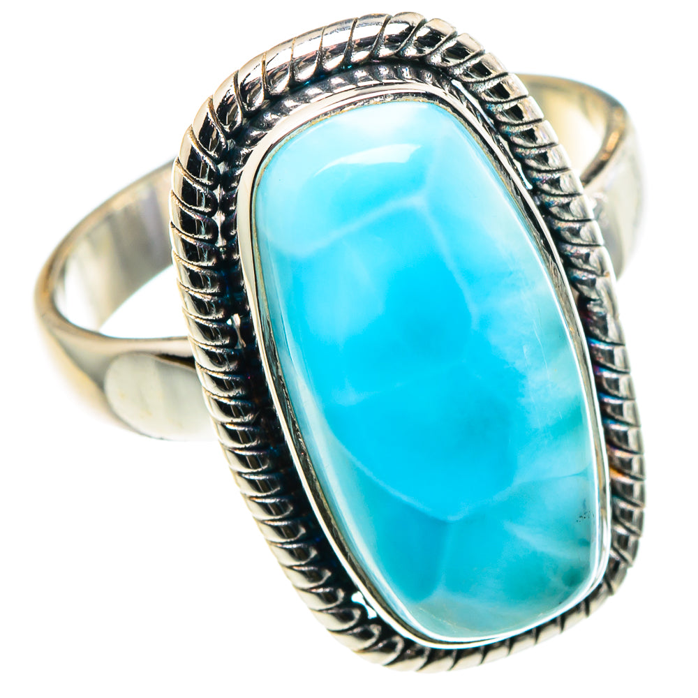 Larimar Rings handcrafted by Ana Silver Co - RING90407