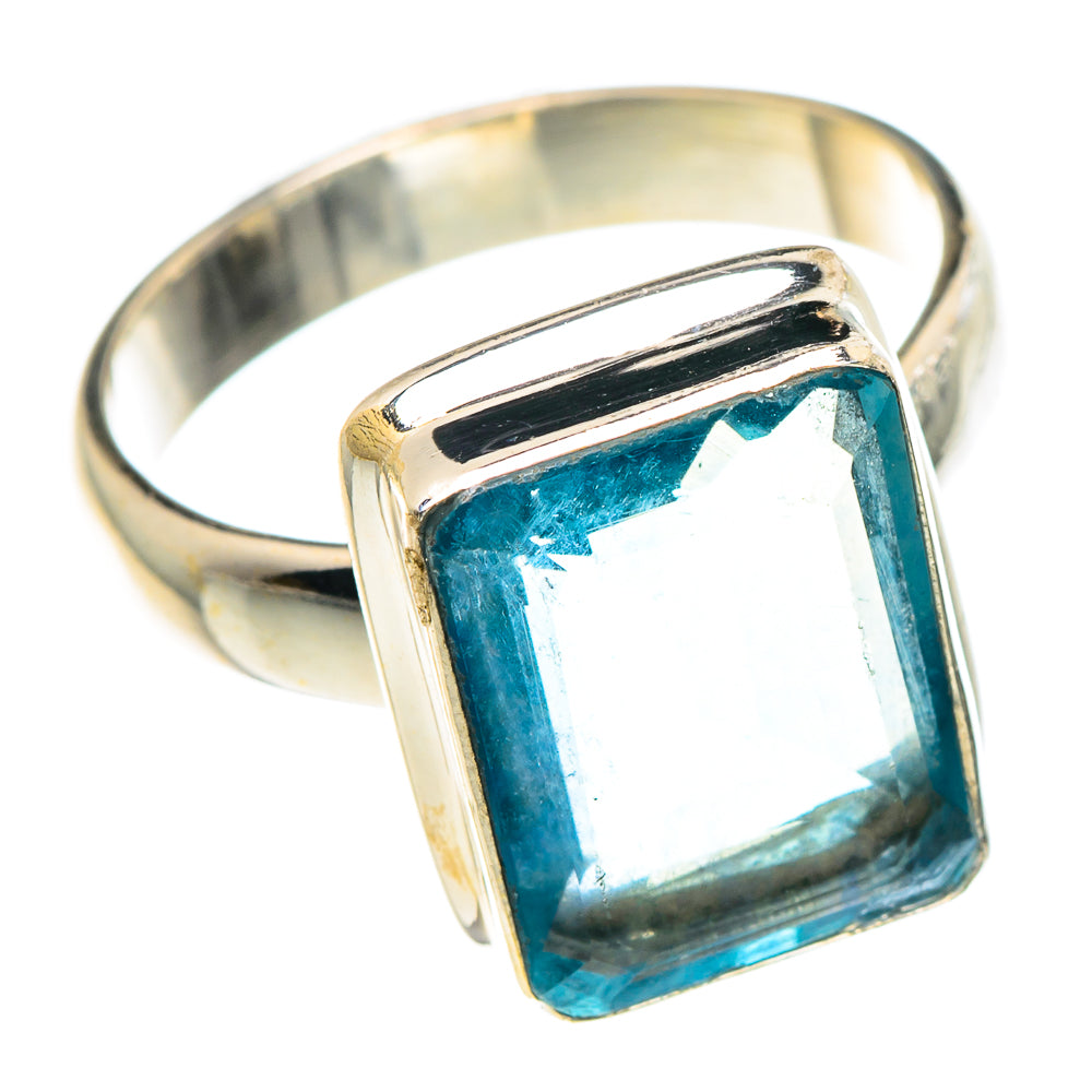 Blue Fluorite Rings handcrafted by Ana Silver Co - RING90410