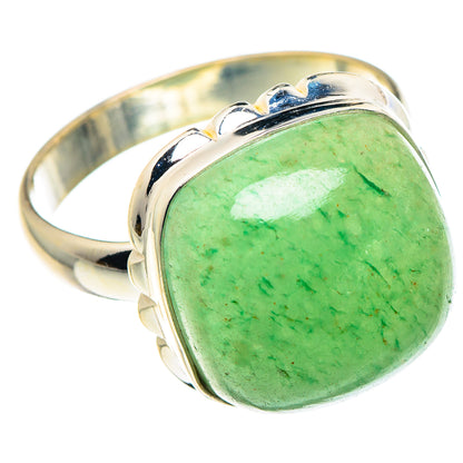 Green Aventurine Rings handcrafted by Ana Silver Co - RING90412 - Photo 2