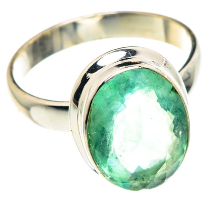 Green Fluorite Rings handcrafted by Ana Silver Co - RING90413