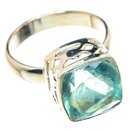 Blue Fluorite Rings handcrafted by Ana Silver Co - RING90415