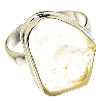 Libyan Desert Glass Rings handcrafted by Ana Silver Co - RING90416 - Photo 2