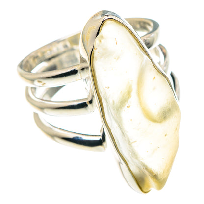 Libyan Desert Glass Rings handcrafted by Ana Silver Co - RING90417