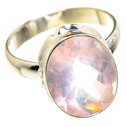 Rose Quartz Rings handcrafted by Ana Silver Co - RING90421