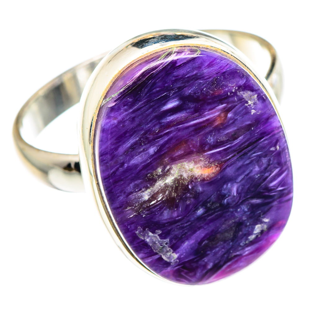 Charoite Rings handcrafted by Ana Silver Co - RING90422 - Photo 2
