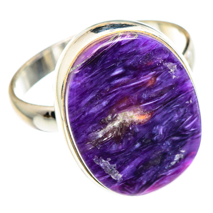 Charoite Rings handcrafted by Ana Silver Co - RING90422 - Photo 2