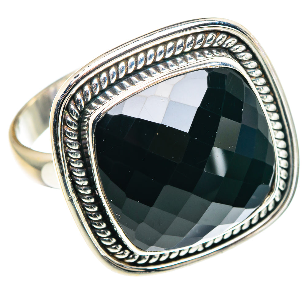 Black Onyx Rings handcrafted by Ana Silver Co - RING90425 - Photo 2