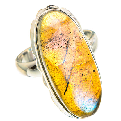 Labradorite Rings handcrafted by Ana Silver Co - RING90432