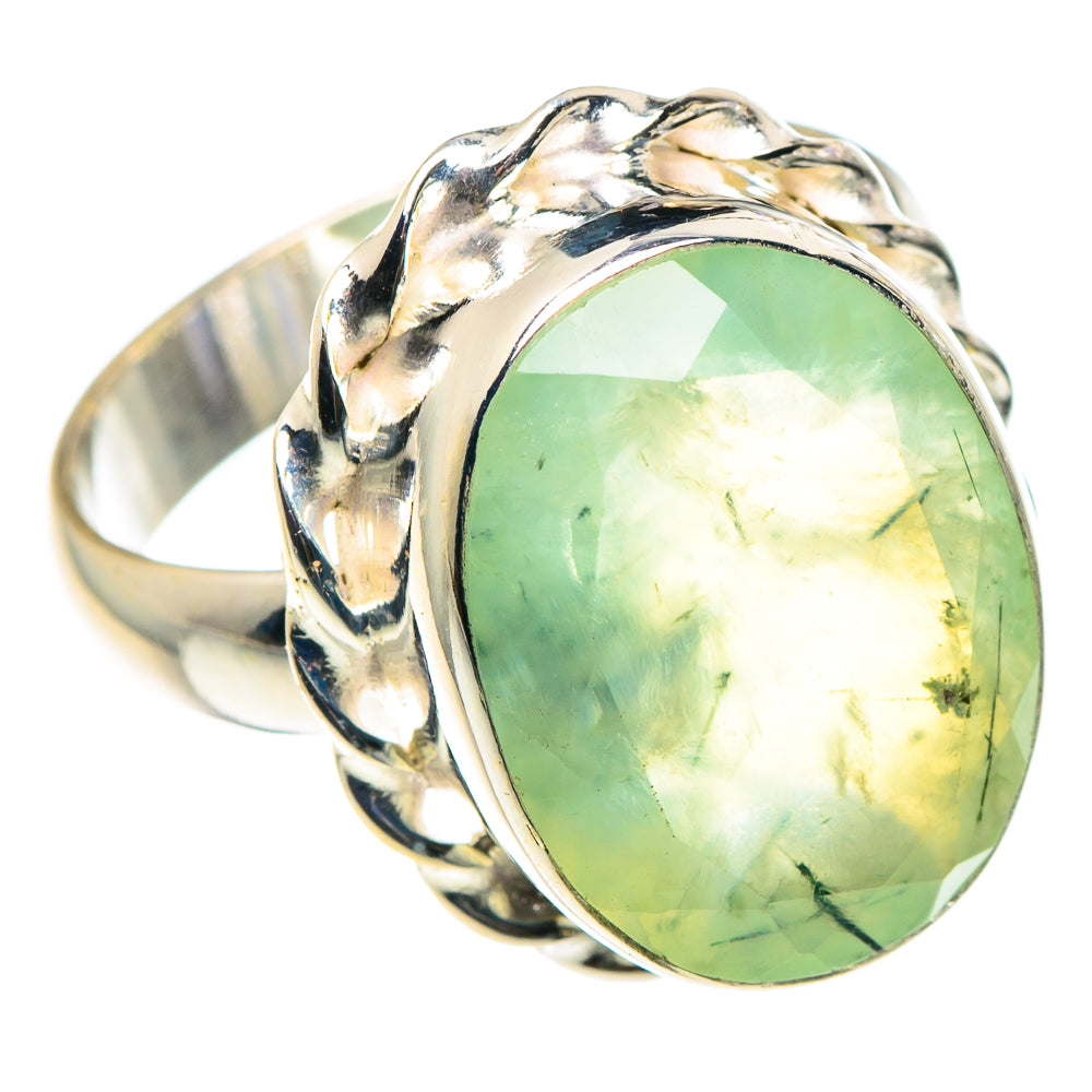 Prehnite Rings handcrafted by Ana Silver Co - RING90438 - Photo 2