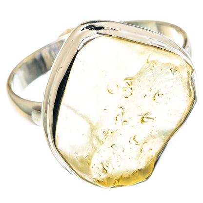 Libyan Desert Glass Rings handcrafted by Ana Silver Co - RING90442 - Photo 2