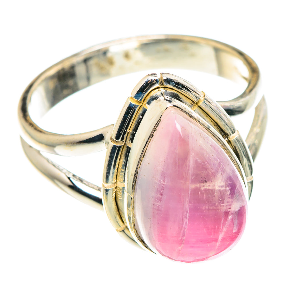 Pink Moonstone Rings handcrafted by Ana Silver Co - RING90444