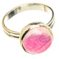 Pink Moonstone Rings handcrafted by Ana Silver Co - RING90446