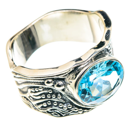 Blue Topaz Rings handcrafted by Ana Silver Co - RING90457