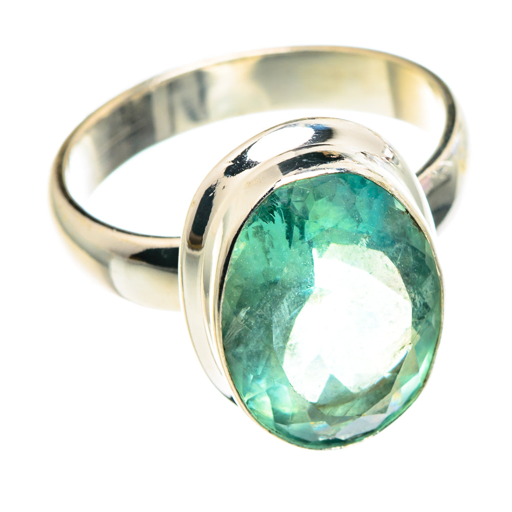 Green Fluorite Rings handcrafted by Ana Silver Co - RING90460