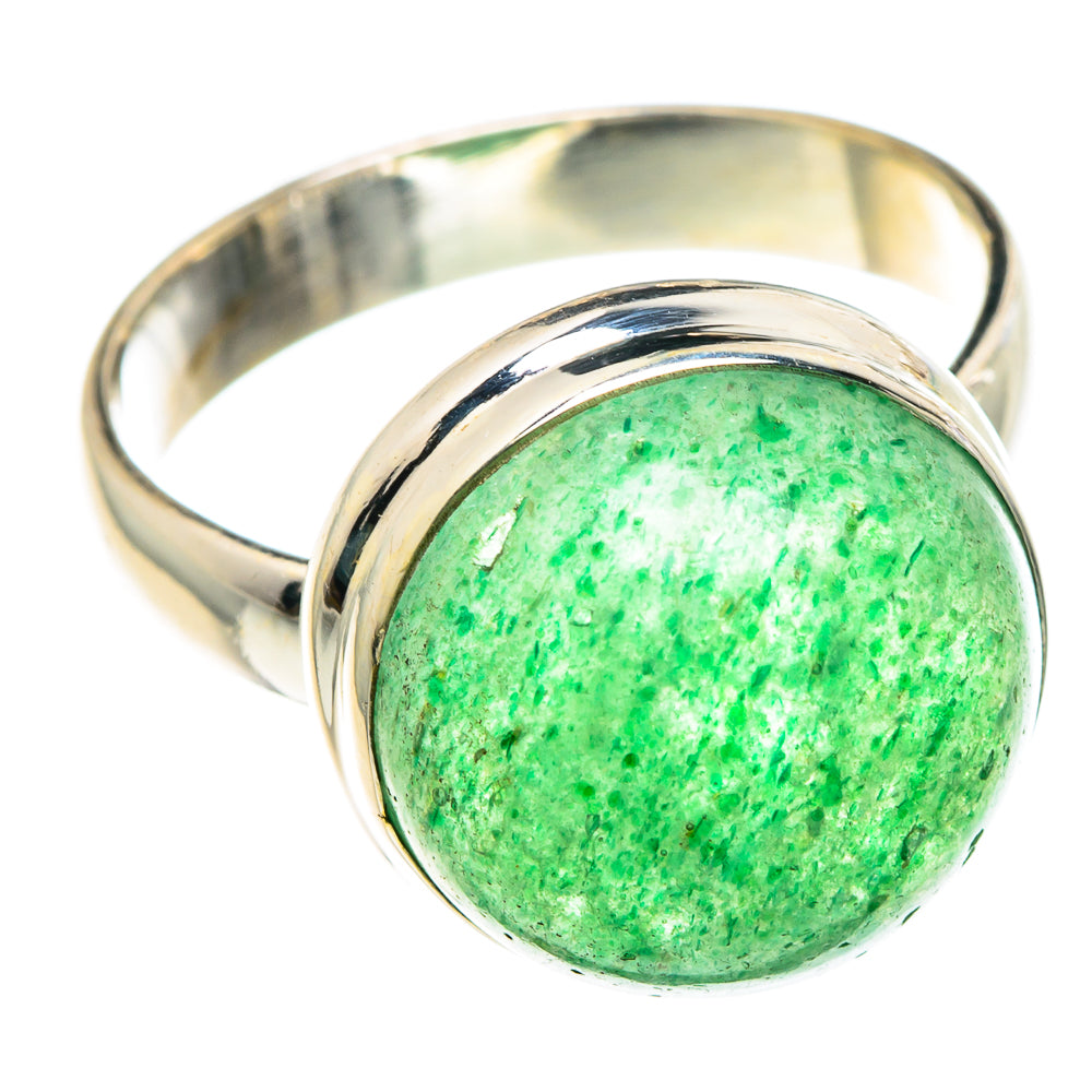 Green Aventurine Rings handcrafted by Ana Silver Co - RING90462