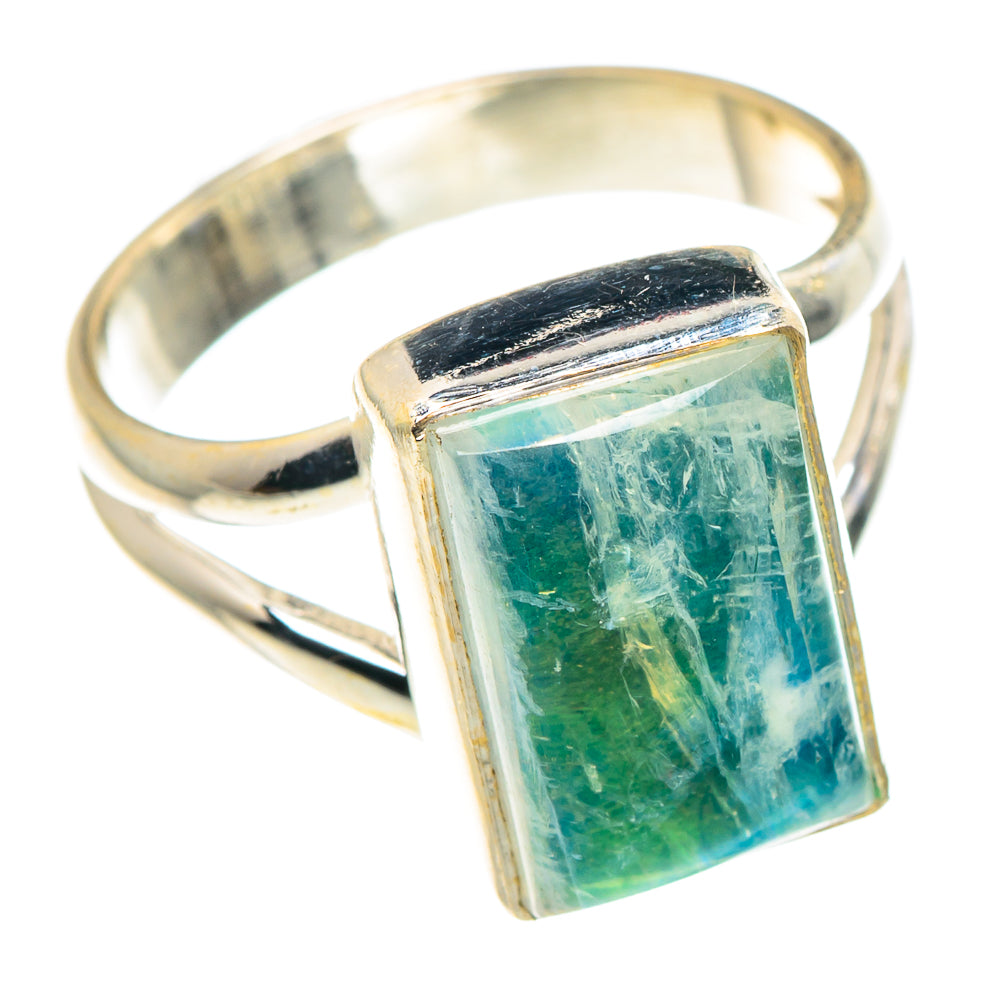 Green Moonstone Rings handcrafted by Ana Silver Co - RING90463