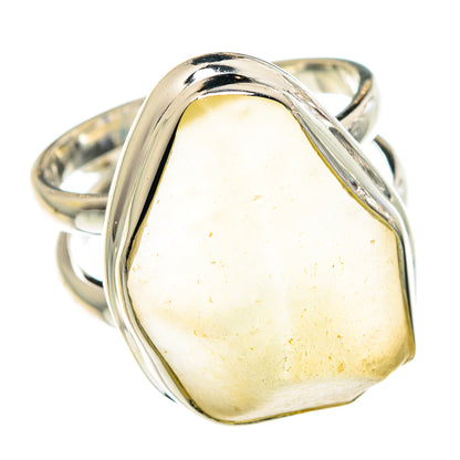 Libyan Desert Glass Rings handcrafted by Ana Silver Co - RING90465