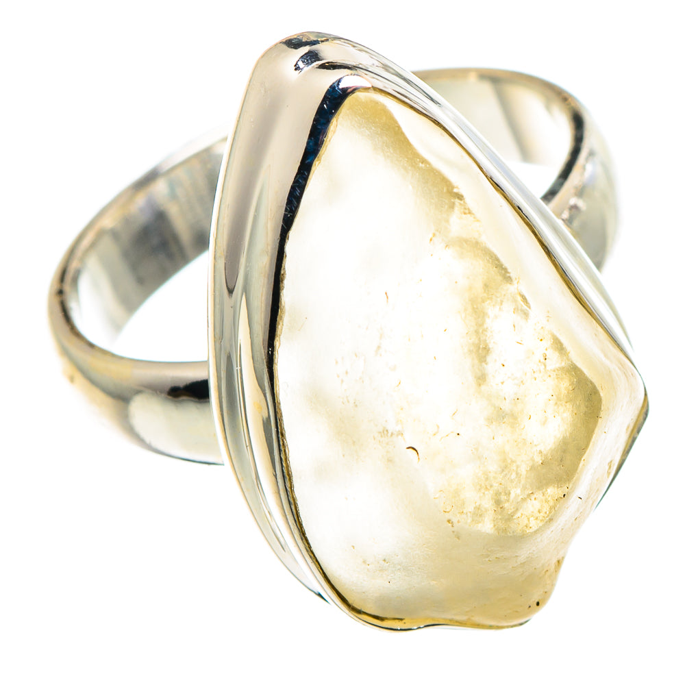 Libyan Desert Glass Rings handcrafted by Ana Silver Co - RING90466