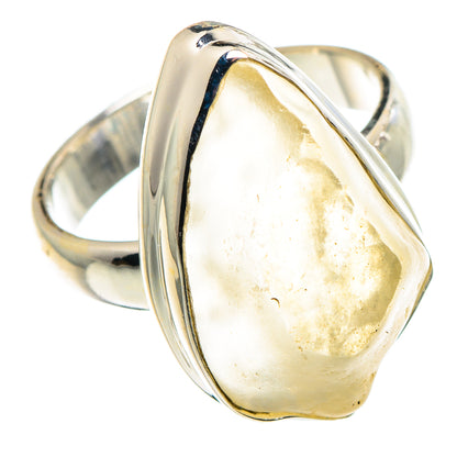 Libyan Desert Glass Rings handcrafted by Ana Silver Co - RING90466