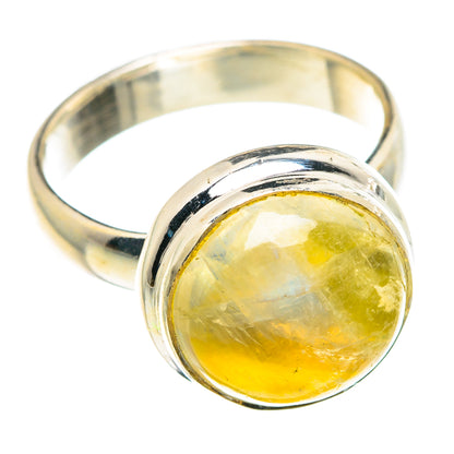 Yellow Moonstone Rings handcrafted by Ana Silver Co - RING90469