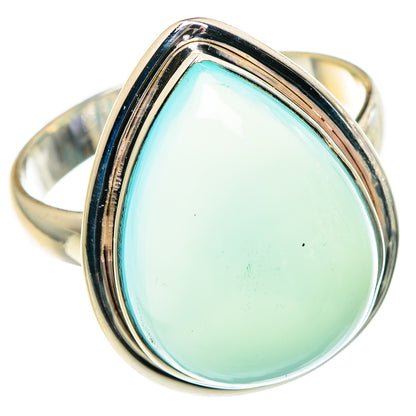 Aqua Chalcedony Rings handcrafted by Ana Silver Co - RING90470