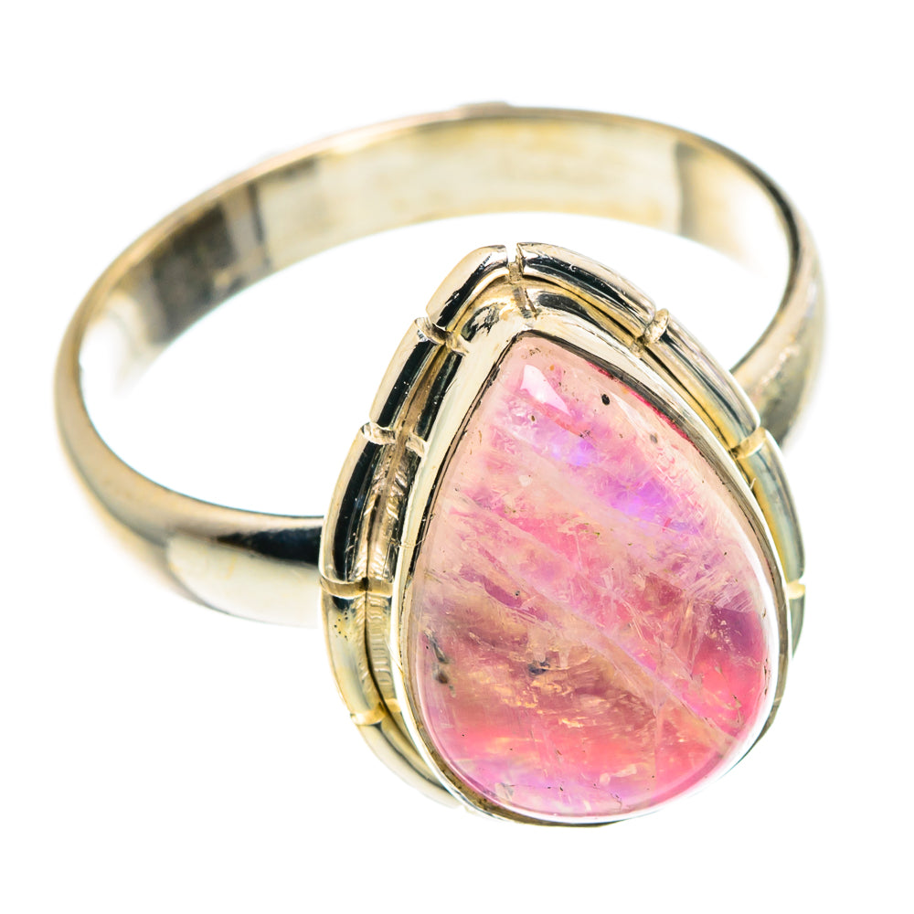 Pink Moonstone Rings handcrafted by Ana Silver Co - RING90485