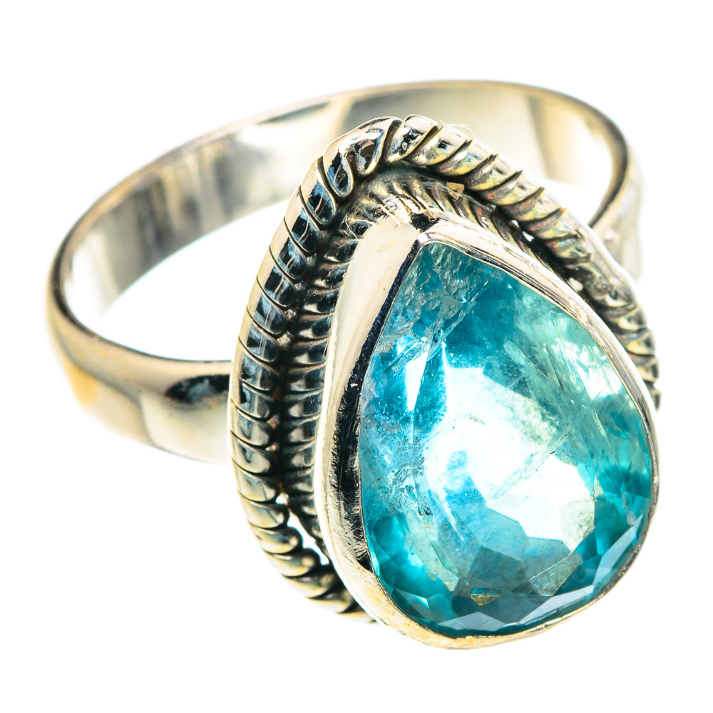 Blue Fluorite Rings handcrafted by Ana Silver Co - RING90498