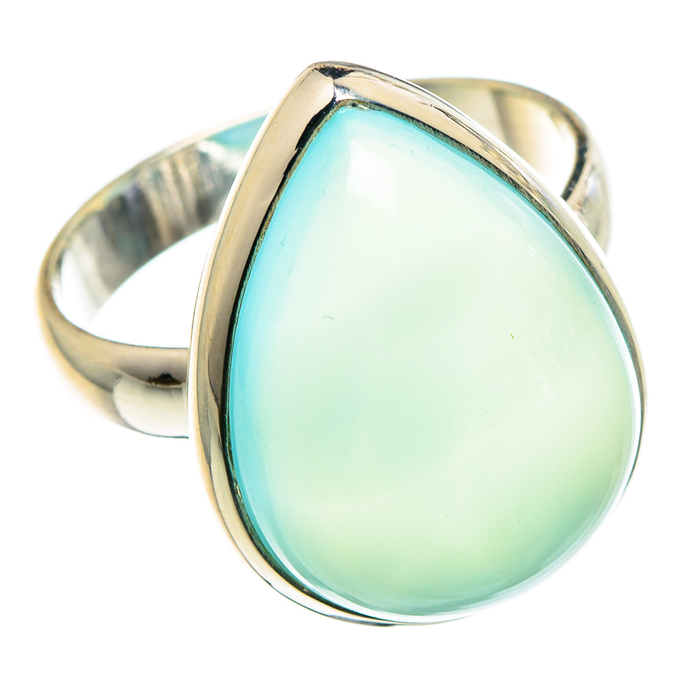 Aqua Chalcedony Rings handcrafted by Ana Silver Co - RING90499
