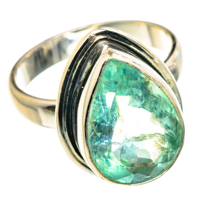 Green Fluorite Rings handcrafted by Ana Silver Co - RING90502 - Photo 2