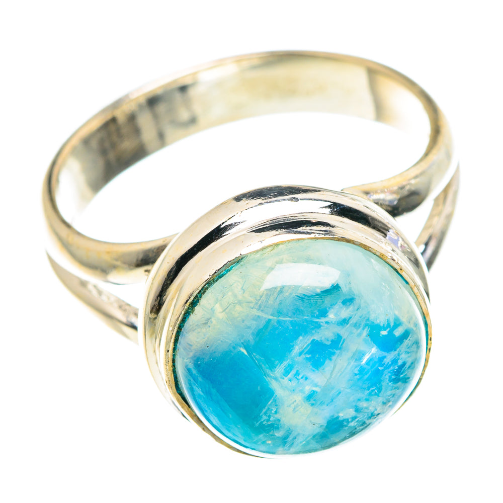 Rainbow Moonstone Rings handcrafted by Ana Silver Co - RING90504