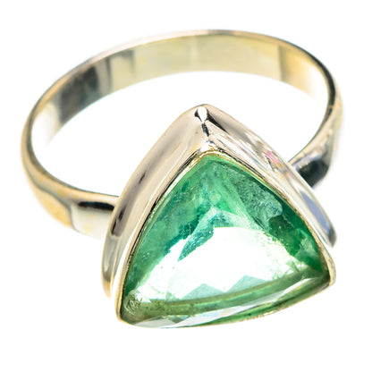 Green Fluorite Rings handcrafted by Ana Silver Co - RING90505