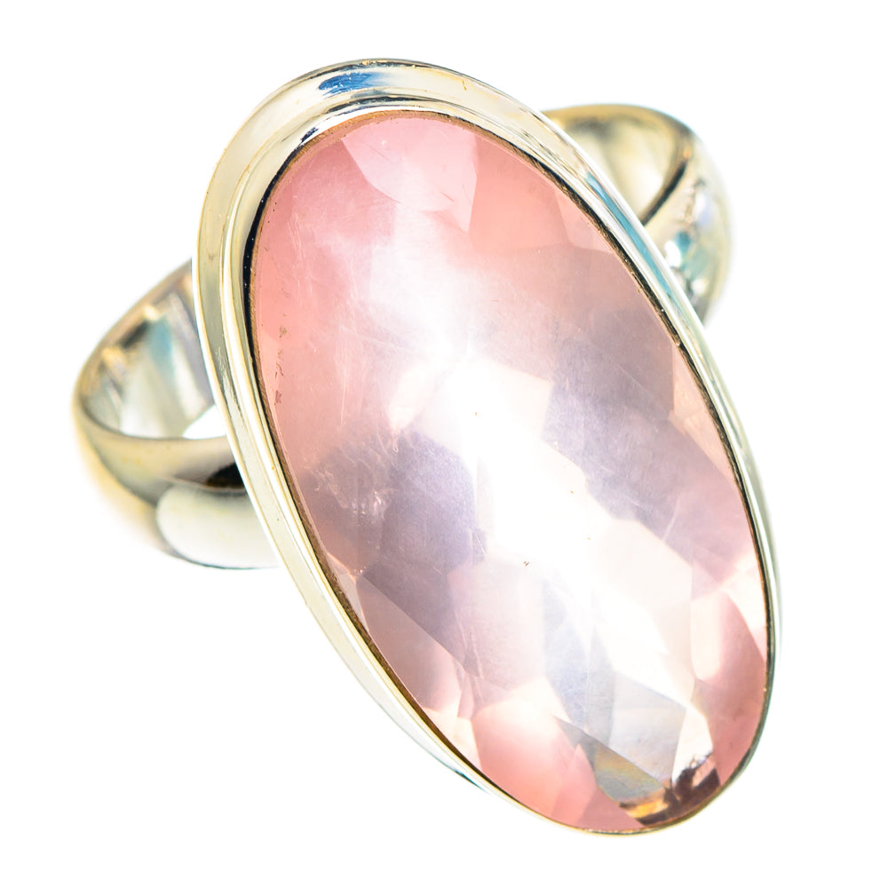 Rose Quartz Rings handcrafted by Ana Silver Co - RING90514