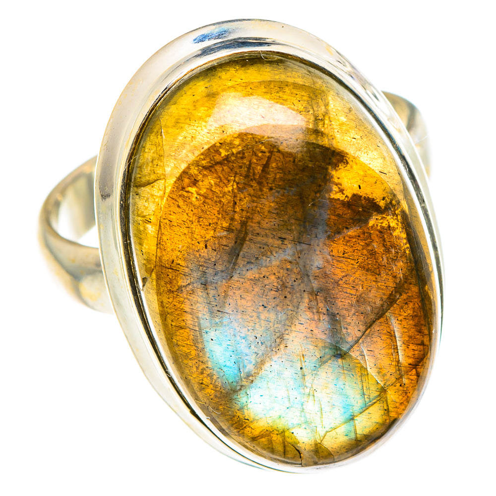Labradorite Rings handcrafted by Ana Silver Co - RING90540