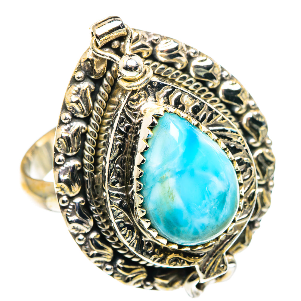 Larimar Rings handcrafted by Ana Silver Co - RING90547