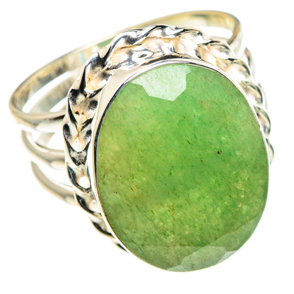 Green Aventurine Rings handcrafted by Ana Silver Co - RING90553