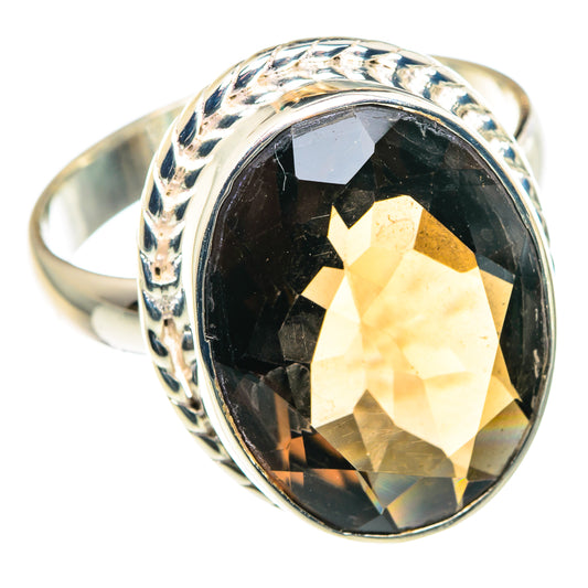 Smoky Quartz Rings handcrafted by Ana Silver Co - RING90556