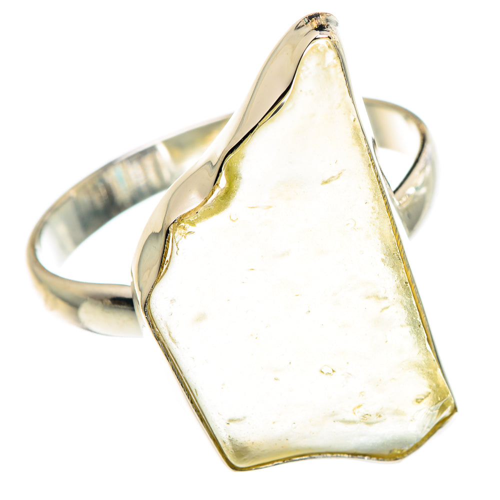 Libyan Desert Glass Rings handcrafted by Ana Silver Co - RING90564