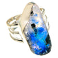 Rainbow Moonstone Rings handcrafted by Ana Silver Co - RING90579