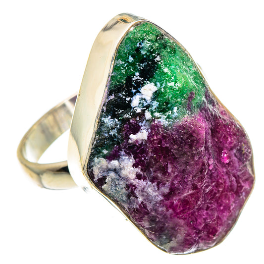 Ruby Zoisite Rings handcrafted by Ana Silver Co - RING90584