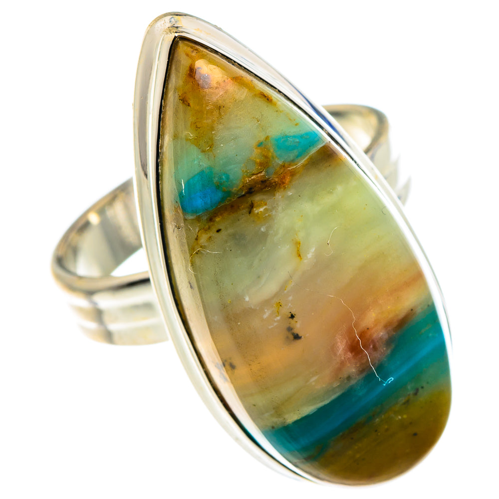 Peruvian Opal Rings handcrafted by Ana Silver Co - RING90591