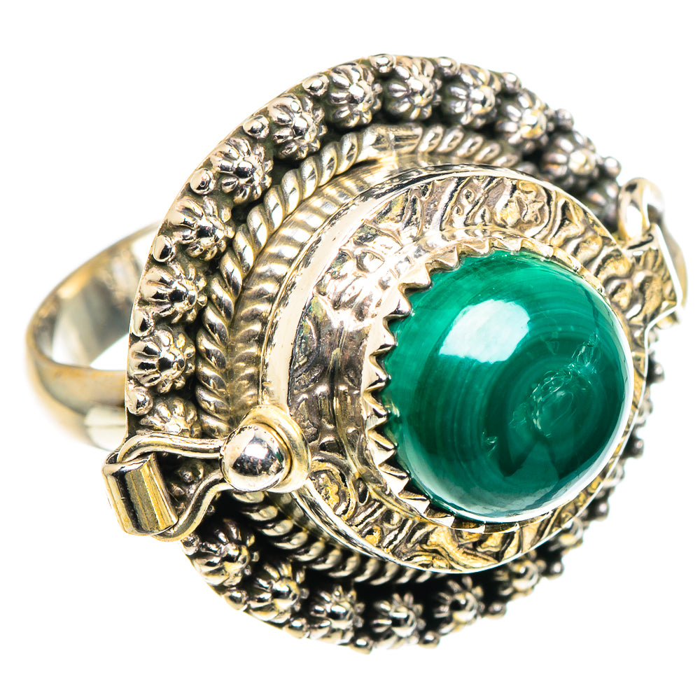 Malachite Rings handcrafted by Ana Silver Co - RING90599