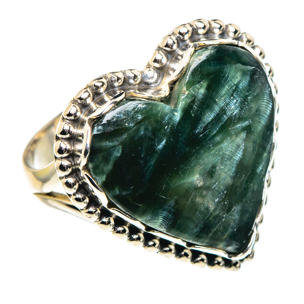 Seraphinite Rings handcrafted by Ana Silver Co - RING90600