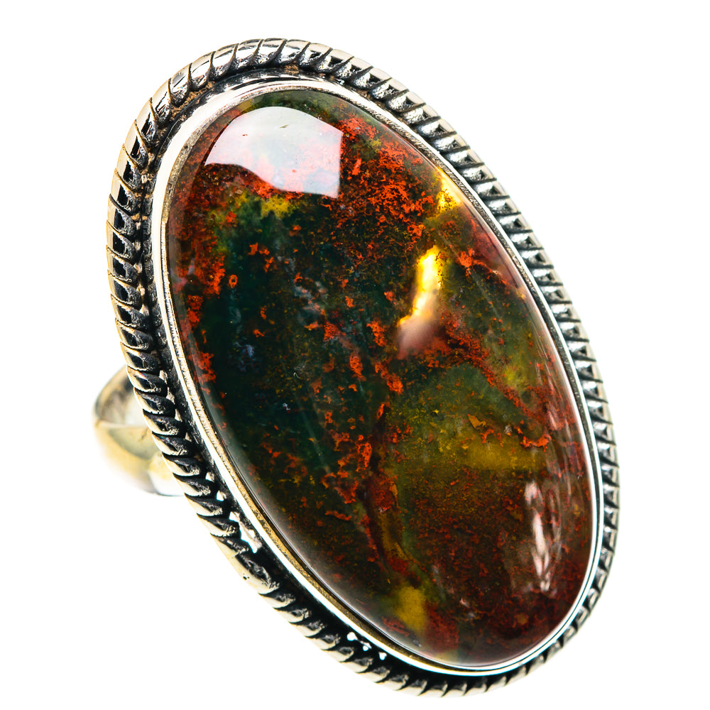 Bloodstone Rings handcrafted by Ana Silver Co - RING90601