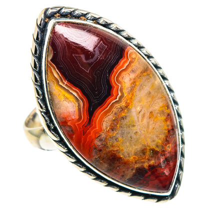 Crazy Lace Agate Rings handcrafted by Ana Silver Co - RING90607
